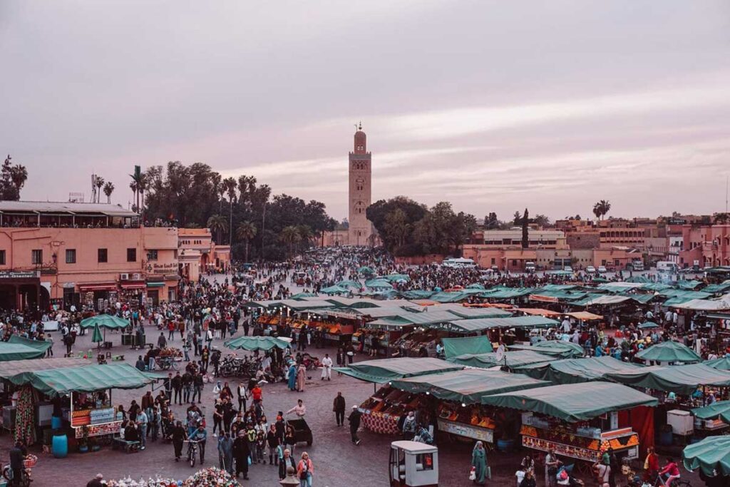 jemaa el fna 3lunas marruecos plaza